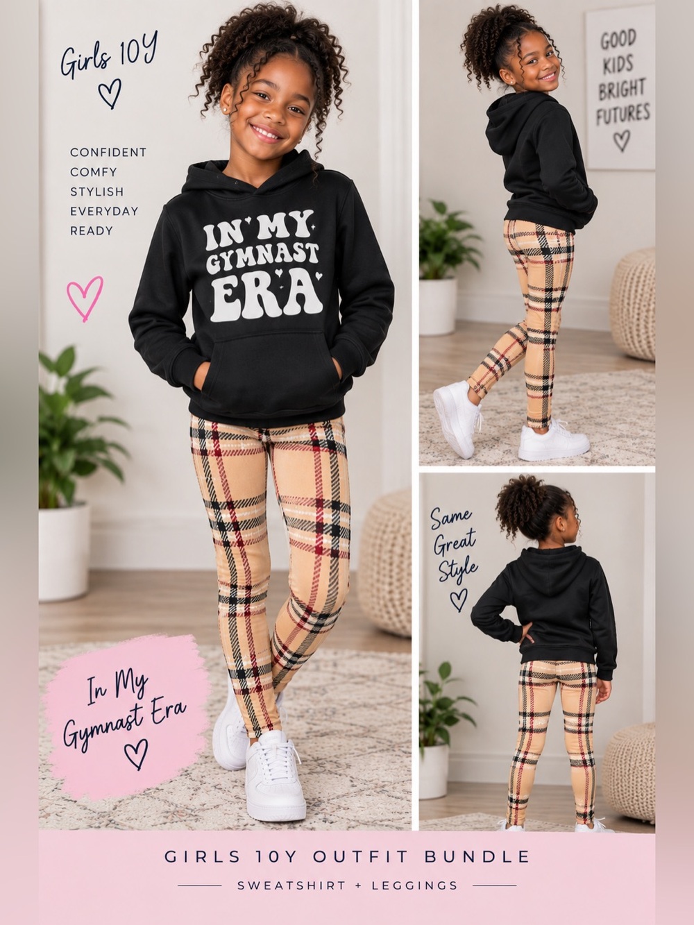 🎀 Girls 10Y “In My Gymnast Era” Outfit Bundle